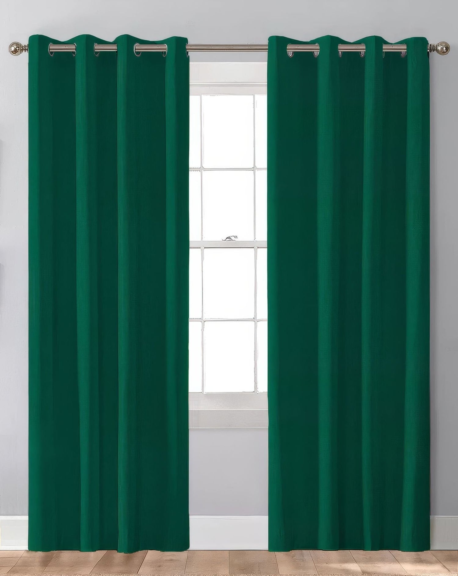Sunbrella Canvas Forest Green Indoor/Outdoor Curtain Panel - Outdoor Fabric Central