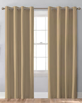 Sunbrella Canvas Heather Beige Indoor/Outdoor Curtain Panel - Outdoor Fabric Central