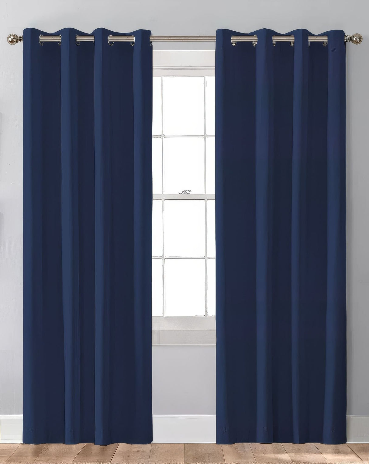 Sunbrella Canvas Navy Indoor/Outdoor Curtain Panel - Outdoor Fabric Central