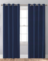 Sunbrella Canvas Navy Indoor/Outdoor Curtain Panel - Outdoor Fabric Central