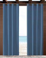 Sunbrella Canvas Sapphire Blue Indoor/Outdoor Curtain Panel - Outdoor Fabric Central