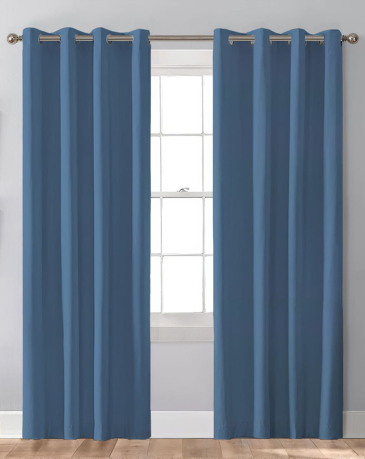 Sunbrella Canvas Sapphire Blue Indoor/Outdoor Curtain Panel - Outdoor Fabric Central