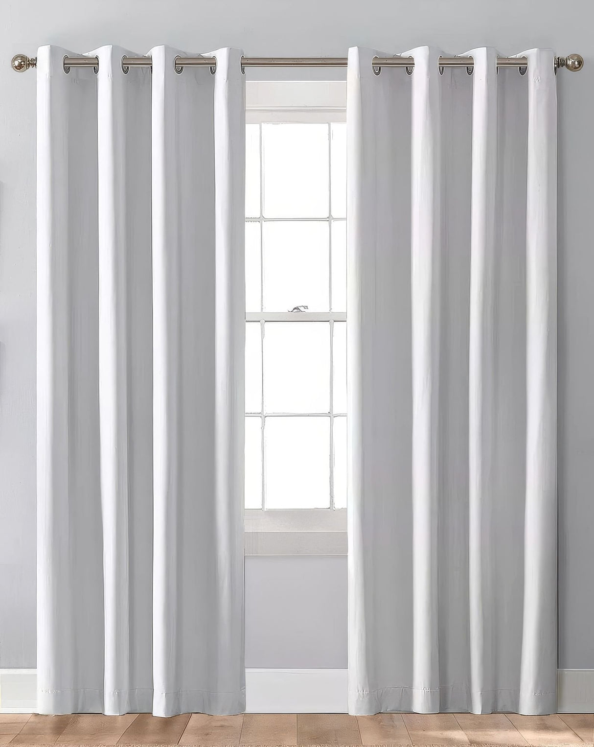 Sunbrella Canvas White Indoor/Outdoor Curtain Panel - Outdoor Fabric Central