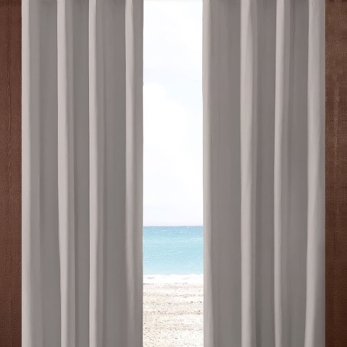 Buy Sunbrella Cast Silver Indoor/Outdoor Curtain Panel | Outdoor Fabric ...