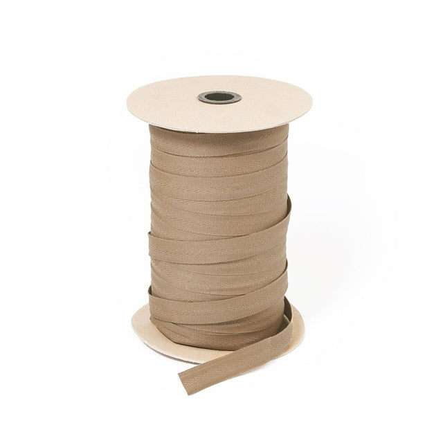 Sunbrella Centerfold Marine Binding 7/8 inch x 200 yards 1810 Beige - Outdoor Fabric Central