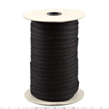 Sunbrella Centerfold Marine Binding 7/8 Inch x 200 yards 1810 Black - Outdoor Fabric Central