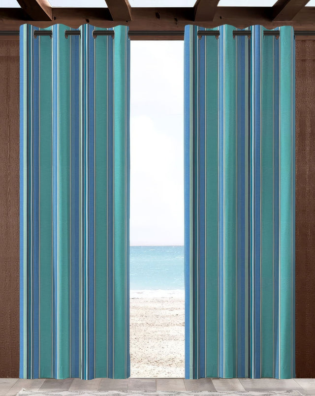 Sunbrella Dolce Oasis Indoor/Outdoor Curtain Panel - Outdoor Fabric Central