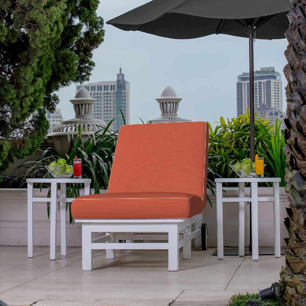 7.5 patio umbrella sunbrella papaya Sunbrella Furniture Dupione 8053 Papaya