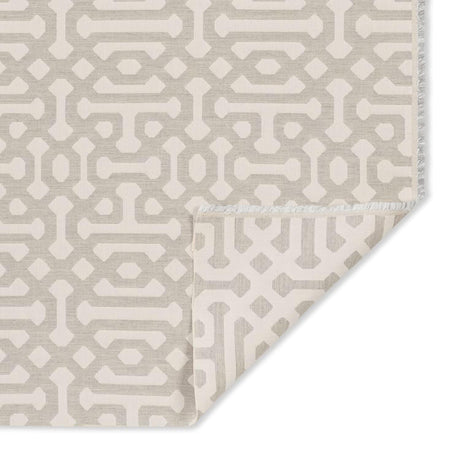 Sunbrella Fretwork Pewter 45991-0002 Elements Collection - Reversible Upholstery Fabric