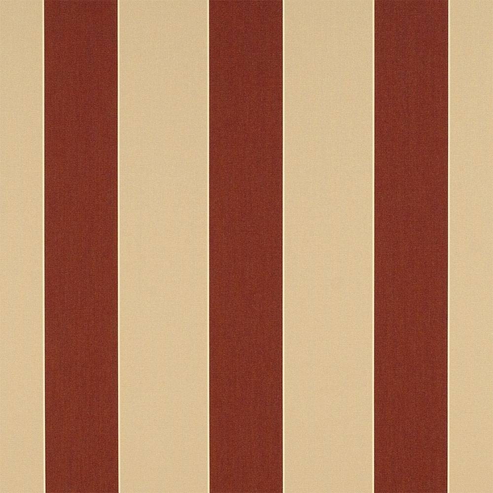 Sunbrella Havelock Brick 4985-0000 46-Inch Stripes Awning / Shade Fabric