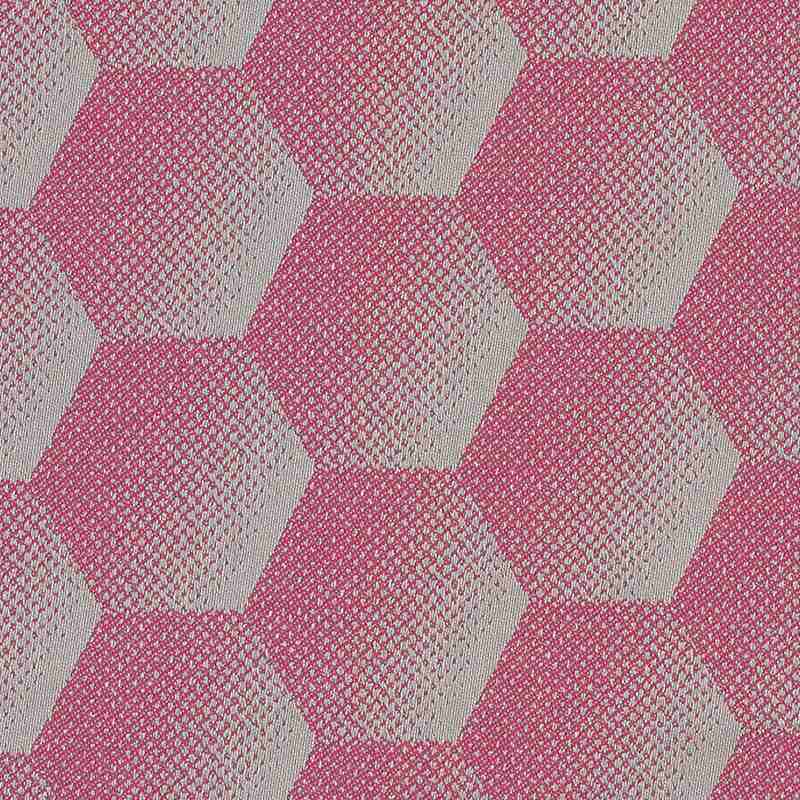 Sunbrella Hexagon Pink HEX J203 140 European Collection Upholstery Fabric