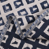 Sunbrella Kindle Indigo 145666-0004 Fusion Collection - Reversible Upholstery Fabric (Dark Side)