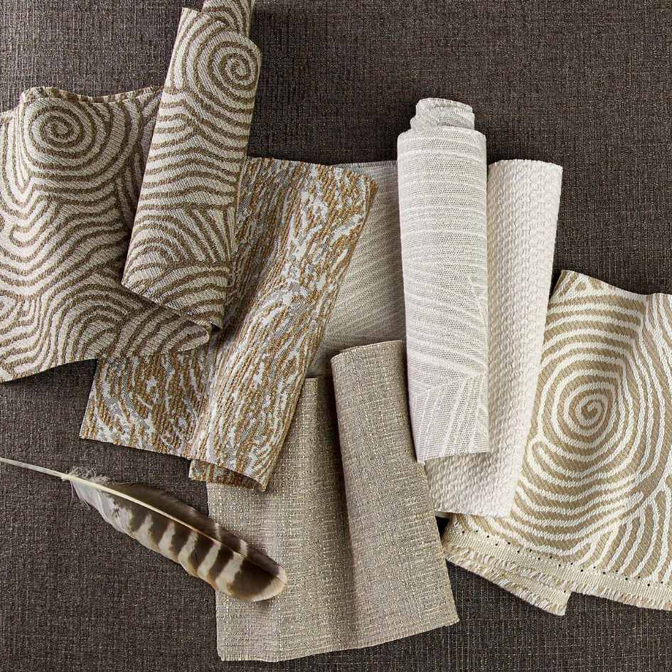 Sunbrella Leaf Structure Cloud 146419-0001 Rockwell Currents Collection Upholstery Fabric