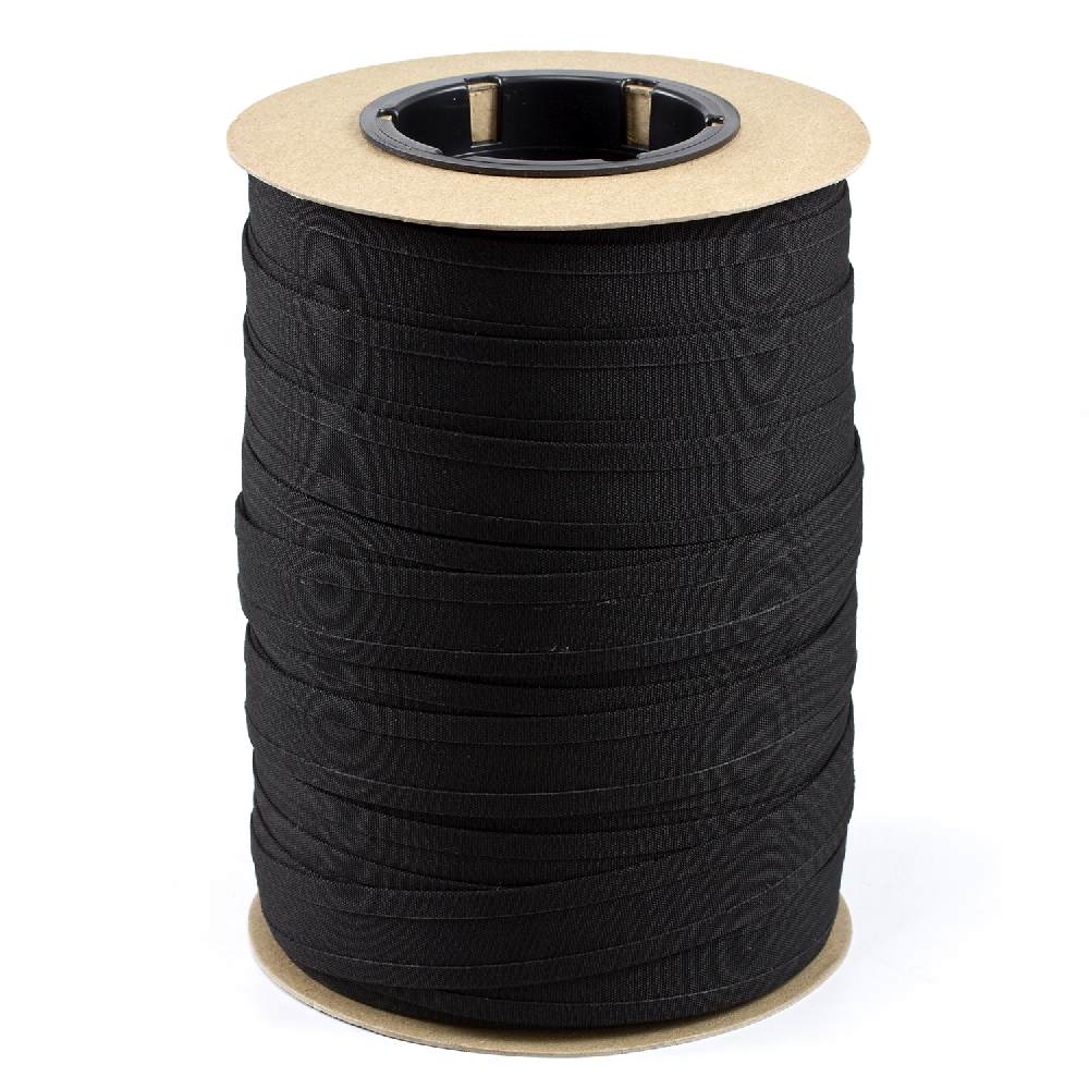 Sunbrella Marine Binding 2ET 1 inch x 100 yards 4608 Black - Outdoor Fabric Central