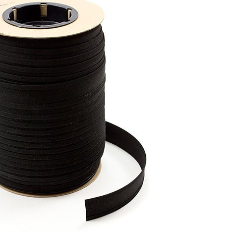 Sunbrella Marine Binding 2ET Bias Cut 1 - 1/4 inch x 100 yards 4608 Black - Outdoor Fabric Central