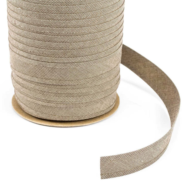 Sunbrella Marine Binding 2ET Bias Cut 1 - 1/4 inch x 100 yards 4654 Linen Tweed - Outdoor Fabric Central