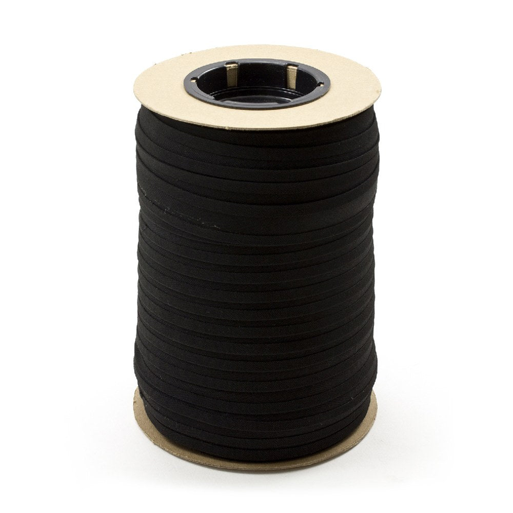 Sunbrella Marine Binding 2ET Bias Cut 1 inch x 100 yards 4608 Black - Outdoor Fabric Central