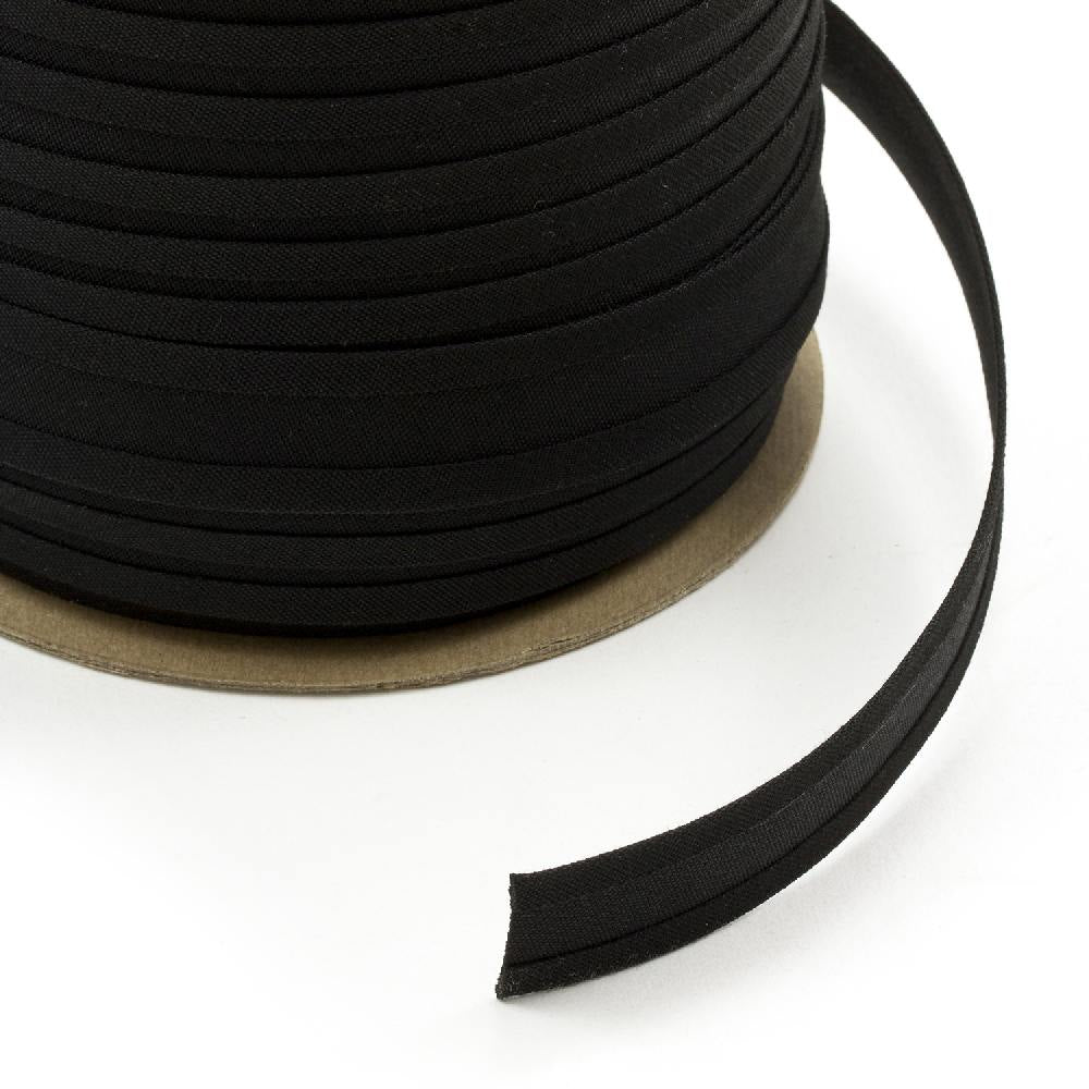 Sunbrella Marine Binding 2ET Bias Cut 1 inch x 100 yards 4608 Black - Outdoor Fabric Central
