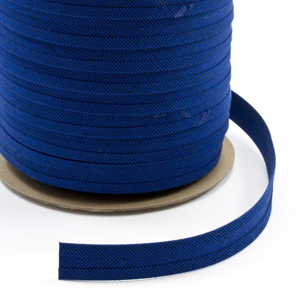 Sunbrella Marine Binding 2ET Bias Cut 3/4 inch x 100 yards 4617 Royal Blue Tweed - Outdoor Fabric Central