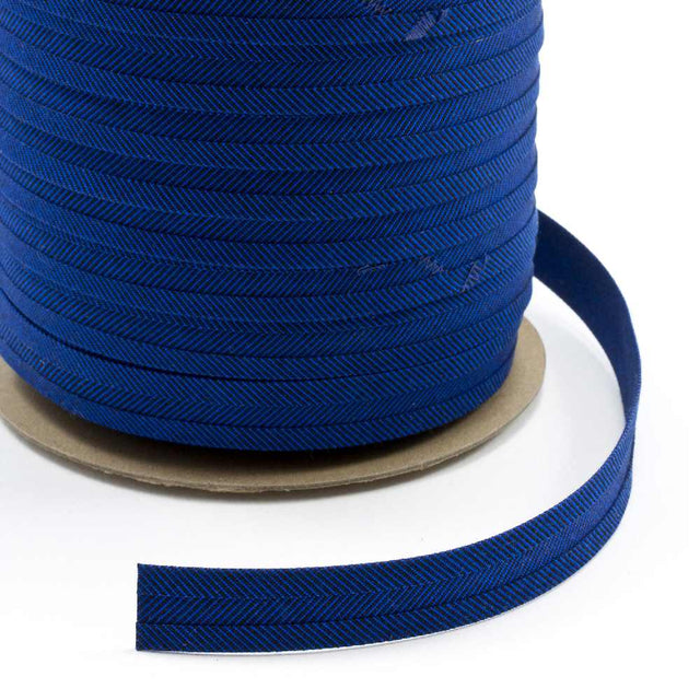 Sunbrella Marine Binding 2ET Bias Cut 3/4 inch x 100 yards 4617 Royal Blue Tweed - Outdoor Fabric Central
