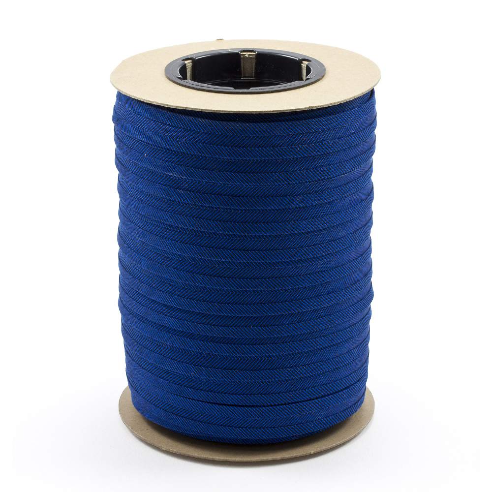 Sunbrella Marine Binding 2ET Bias Cut 3/4 inch x 100 yards 4617 Royal Blue Tweed - Outdoor Fabric Central