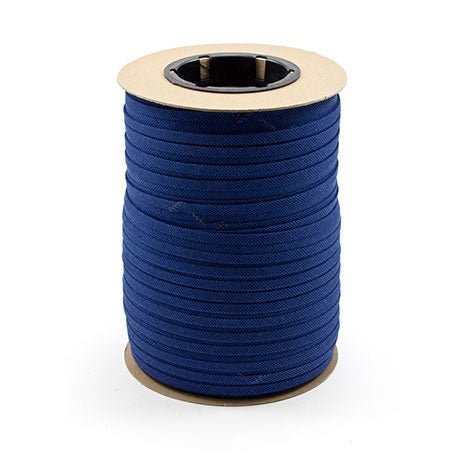 Sunbrella Marine Binding 2ET Bias Cut 3/4 inch x 100 yards 4653 Mediterranean Blue Tweed - Outdoor Fabric Central