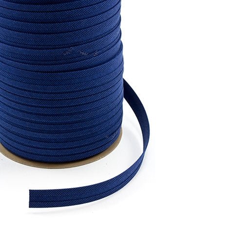 Sunbrella Marine Binding 2ET Bias Cut 3/4 inch x 100 yards 4653 Mediterranean Blue Tweed - Outdoor Fabric Central