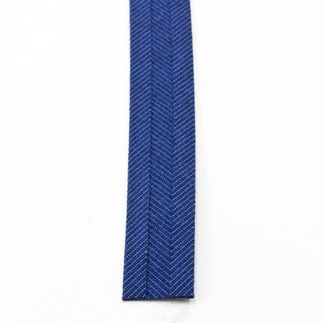 Sunbrella Marine Binding 2ET Bias Cut 3/4 inch x 100 yards 4653 Mediterranean Blue Tweed - Outdoor Fabric Central