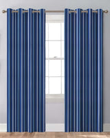 Sunbrella Milano Cobalt Indoor/Outdoor Curtain Panel - Outdoor Fabric Central