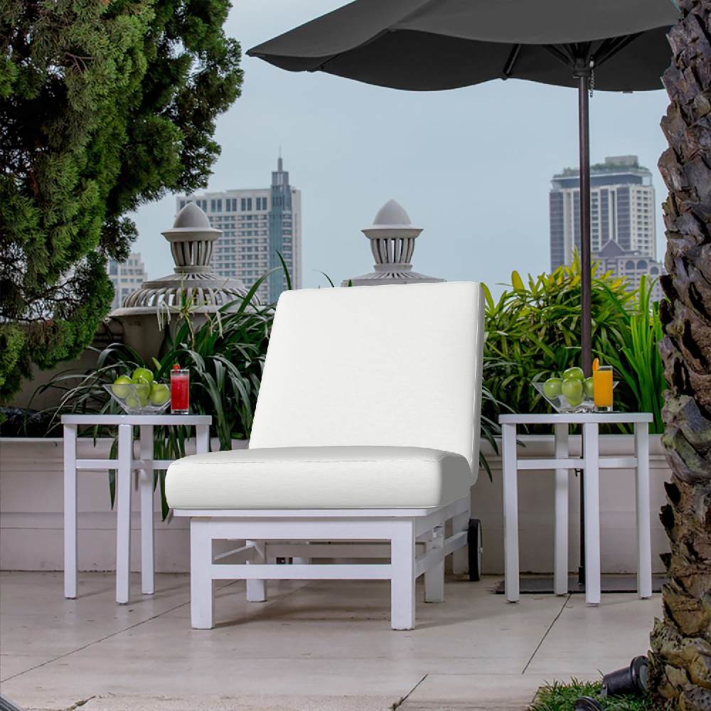 Sunbrella Piazza White 305423-0001 Fusion Collection Upholstery Fabric