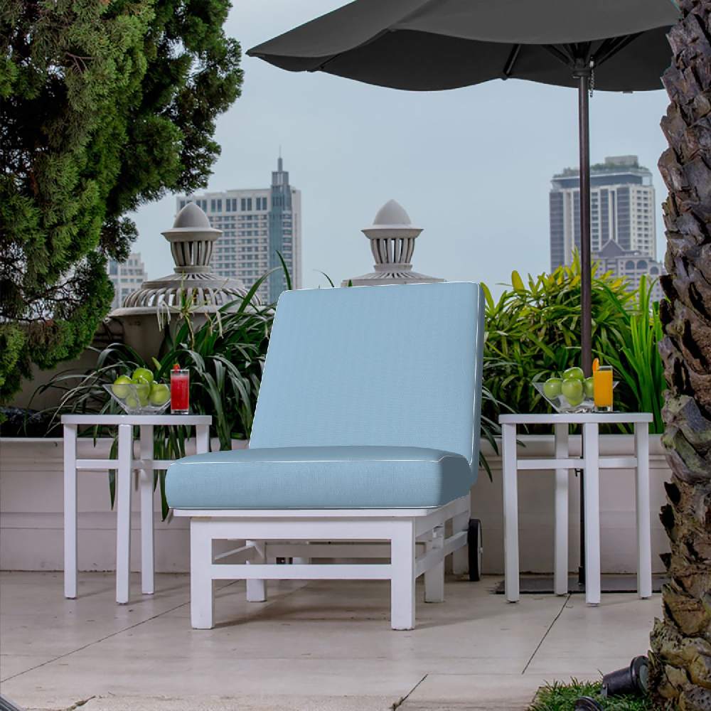 Sunbrella Pique Sky 40421-0046 Fusion Collection Upholstery Fabric