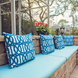 Sunbrella RAIN Dupione Celeste 8067-0000 77 Waterproof Upholstery Fabric