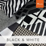 Sunbrella Sample Pack - Black / White - Outdoor Fabric Central