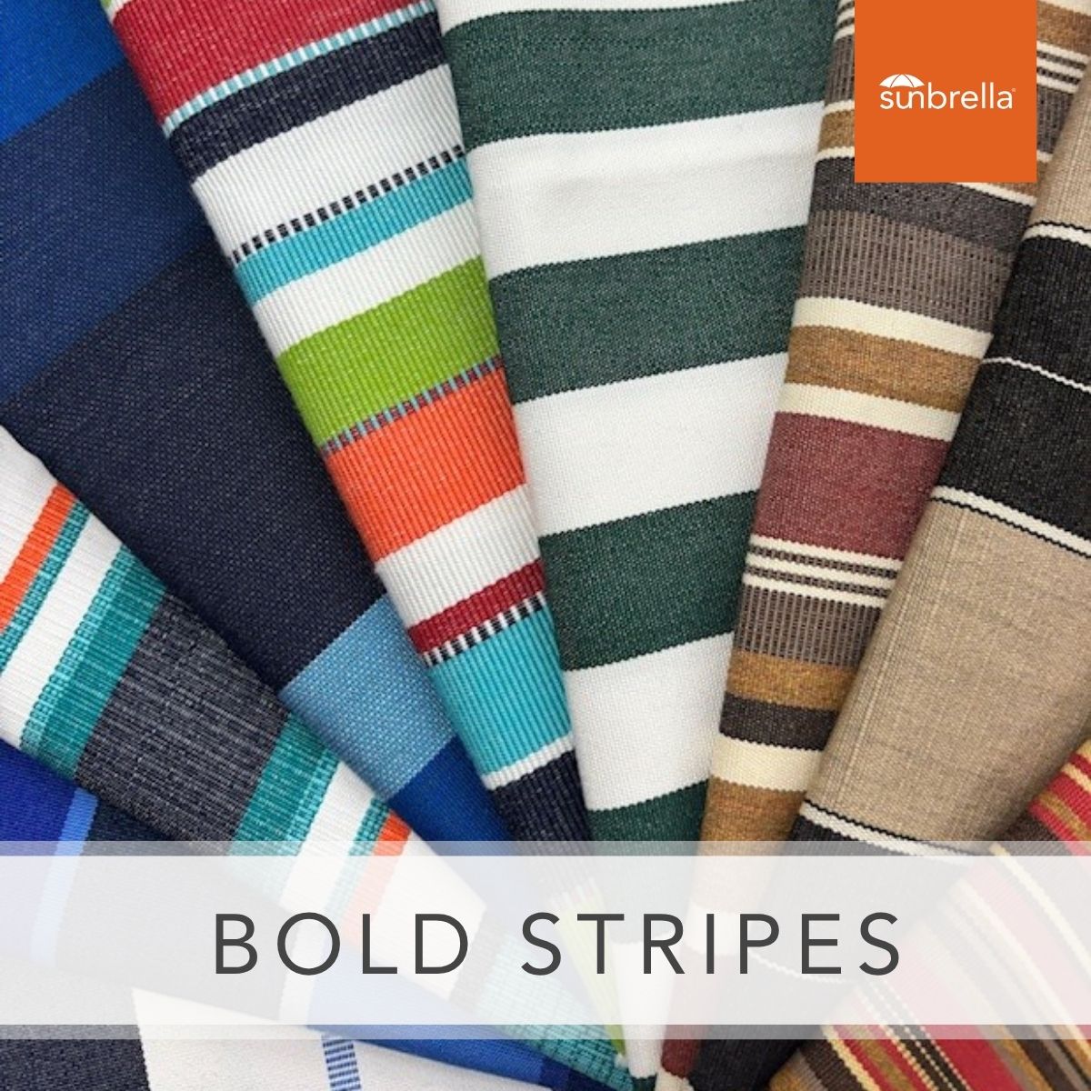 Sunbrella Sample Pack - Bold Stripes - Outdoor Fabric Central
