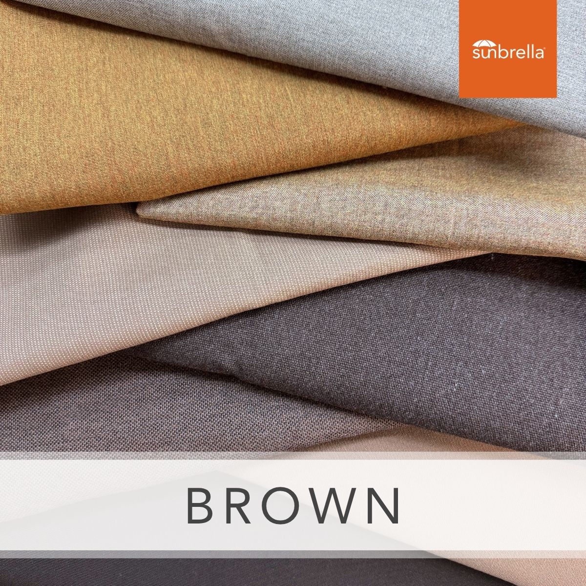 Sunbrella Sample Pack - Brown - Outdoor Fabric Central