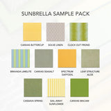 Sunbrella Sample Pack - Citrus Summer - Outdoor Fabric Central