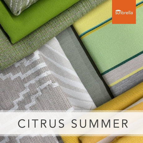 Sunbrella Sample Pack - Citrus Summer - Outdoor Fabric Central