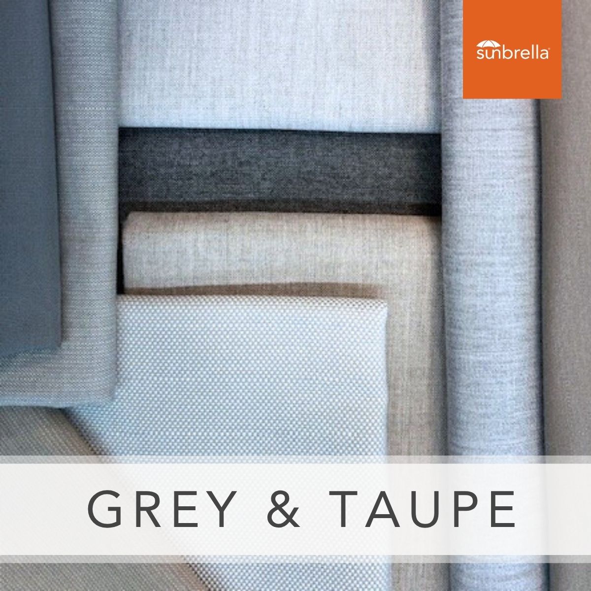 Sunbrella Sample Pack - Grey / Taupe - Outdoor Fabric Central