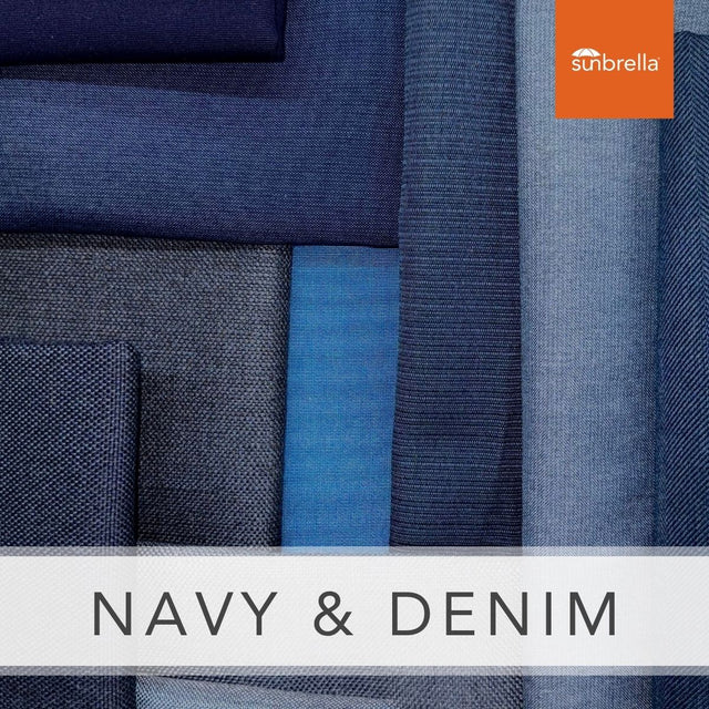 Sunbrella Sample Pack - Navy / Denim - Outdoor Fabric Central
