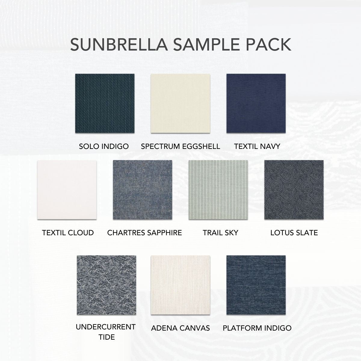 Pattern Play Sunbrella Sample Pack Swatches