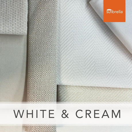 Sunbrella Sample Pack - White / Cream - Outdoor Fabric Central