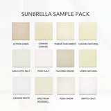 White and Cream Sunbrella Sample Pack Swatches