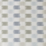 Sunbrella navy, light blue, and taupe fabric swatches for outdoor projects.