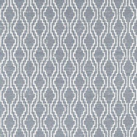 Sunbrella navy, light blue, and taupe fabric swatches for outdoor projects.
