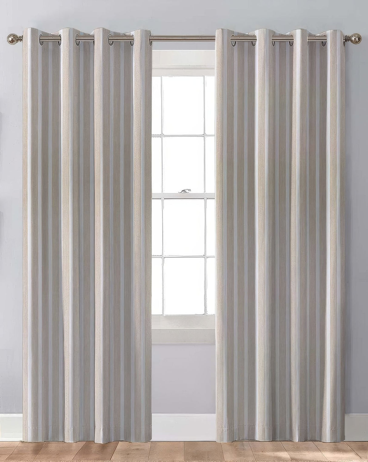 Sunbrella Shore Linen Indoor/Outdoor Curtain Panel - Outdoor Fabric Central