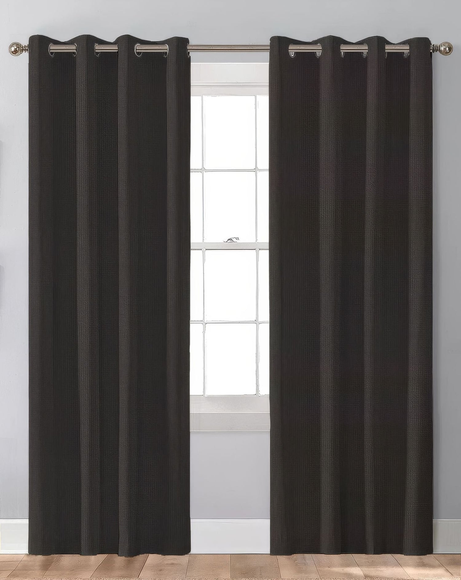 Sunbrella Spectrum Carbon Indoor/Outdoor Curtain Panel - Outdoor Fabric Central