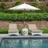 Sunbrella Ticking Dove 40554-0004 Fusion Collection Upholstery Fabric
