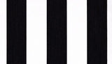 Sunbrella Yacht Stripe Black YAC 3740 European Collection Upholstery Fabric