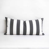 Sunbrella Yacht Stripe Charcoal YAC 3723 European Collection Upholstery Fabric