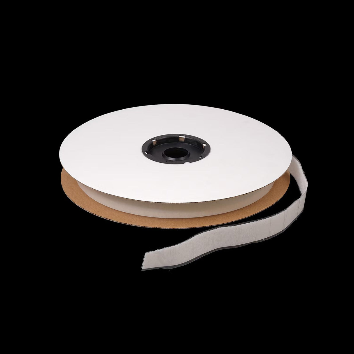 Texacro Nylon Tape Hook 91 Adhesive Backing 1 inch White (25 yard roll) - Outdoor Fabric Central